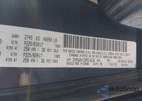 2009 Volkswagen Routan Se из США, поврежденный, VIN 2V8HW34159R518330